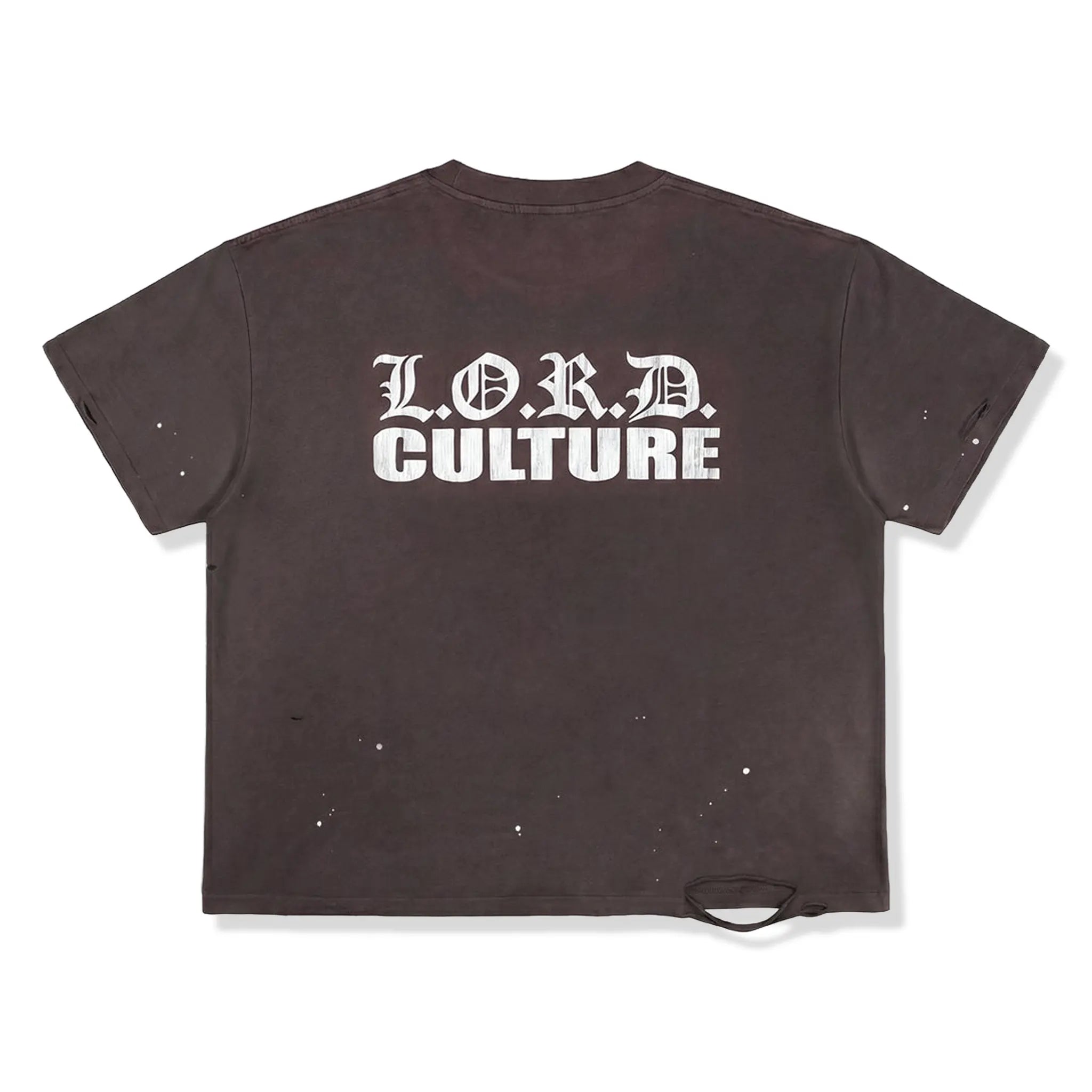 Back View of Lord Culture Raider Washed Grey Brown T-Shirt